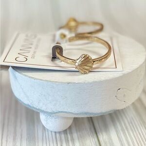 Gold Seashell Earrings